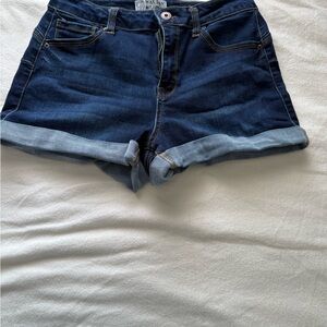 Wax Jean Dark Blue Women's Jean Shorts